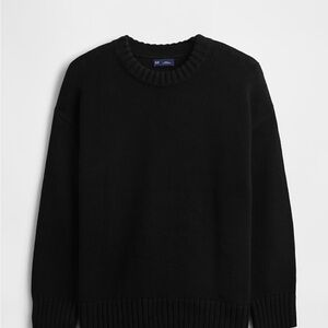 Gap Black Oversize Cotton Sweater